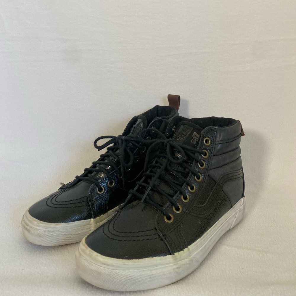 Vans Black Ankle Booties with Padded Collar